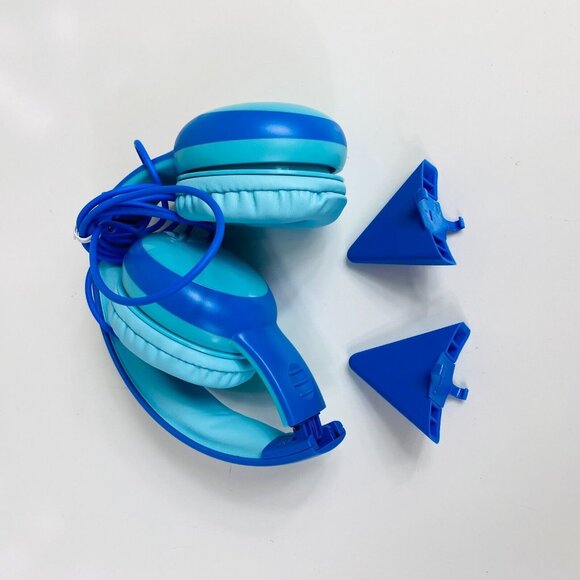 Gorsun Kids Headphones E61V Blue Cat-Ear Design Safe Audio 85 dB - Picture 4 of 5